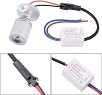 reflektor led wpuszczany 3w 230v ciepła biel 5szt