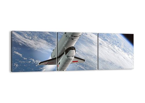 Obraz Na Płótnie - Sputnik Orbita - 150X50 Cm - Ca150X50-0496 na Arena.pl