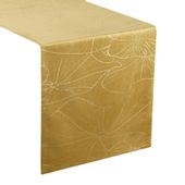 Bieżnik dekoracyjny/ szarfa BLINK-18 35x220 miodowy w lilie wodne