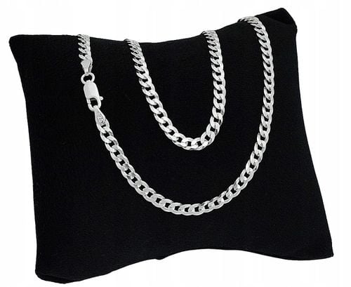 Łańcuszek Srebrny Męski Diamentowany Pancerka 3,80 mm pr 925 Grawer Gratis na Arena.pl