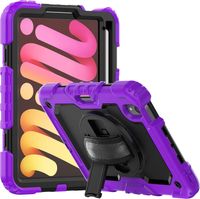 Etui do iPad Mini 6 8.3" z Podstawką i Paskiem na Ramię Fioletowe