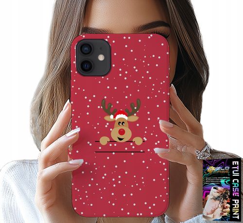 ETUI DO IPHONE 11 - ŚWIĄTECZNY RENIFER MIKOŁAJ ŚWIĘTA +SZKŁO na Arena.pl