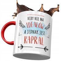 Kubek Czerwony Dla Kaprala Idealny Kapral Prezent Z Nadrukiem Ze Zdjęciem