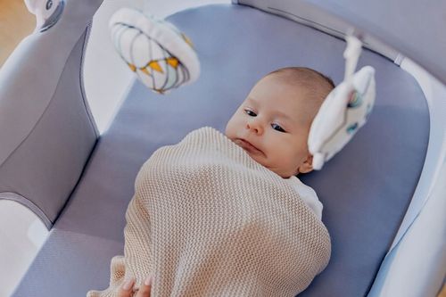 Kocyk bambusowy otulacz dla dzieci 75x100cm PIERWSZY PREZENT Lionelo Bamboo na Arena.pl