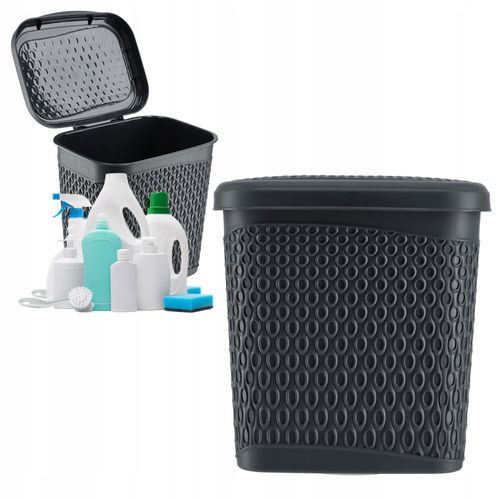 KADAX Pojemnik Na Proszek Do Prania 6L Detergenty Pudełko Szary na Arena.pl