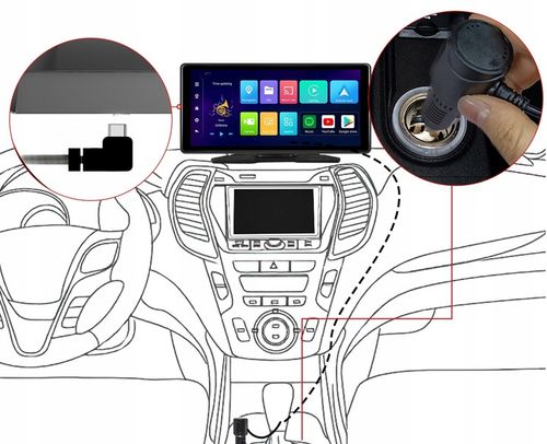 RADIO STACJA MULTIMEDIALNA WIDEOREJESTRATOR CARPLAY ANDROID DVR KAMERA AUX na Arena.pl