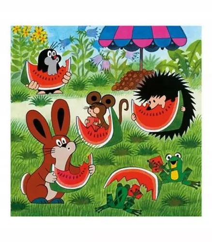 Puzzle Dino Krecik 165 elementów Puzzle Krecik 3 x 55 elementy na Arena.pl