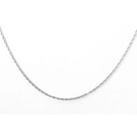 łańcuszek naszyjnik stal chirurgiczna platerowana białym złotem  nst613