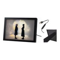 Lampa Nocka Biurko Podświetlana Led Obraz Z Podświetleniem 20X28 Wednesday