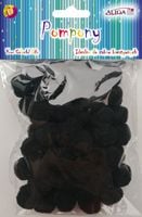 pompony czarne 2cm op.60szt. pom-408