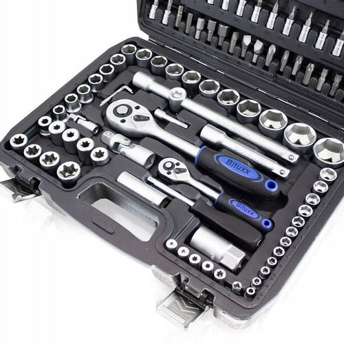 Zestaw Kluczy Nasadowych w Walizce Grzechotka 108 Elementów na Arena.pl