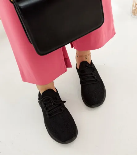 Czarne materiałowe sneakersy Weekley 39 na Arena.pl