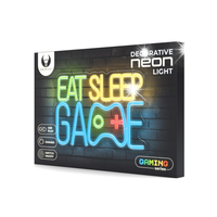 Forever Light Neon PLEXI LED EAT SLEEP GAME multikolor FPNE33