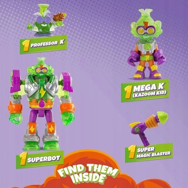 SUPER ZINGS THINGS 10 SERIA SUPERBOT MEGA-K ZESTAW zdjęcie 10