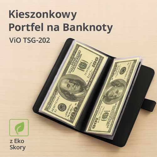 Kieszonkowy Portfel na Banknoty TSG-202 Album Kieszonkowy Na Banknoty na Arena.pl
