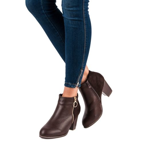 Jesienne Brązowe Botki r.38 na Arena.pl