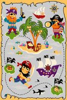 Dywan Agnella Funky Pir Grey 133X180