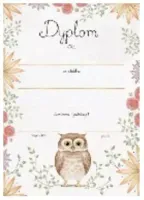 Dyplom A4 Sówka