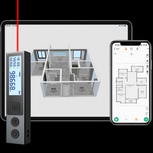 DALMIERZ LASEROWY 30M Z BLUETOOTH I POMIAREM PITAGORASA USB-C na Arena.pl