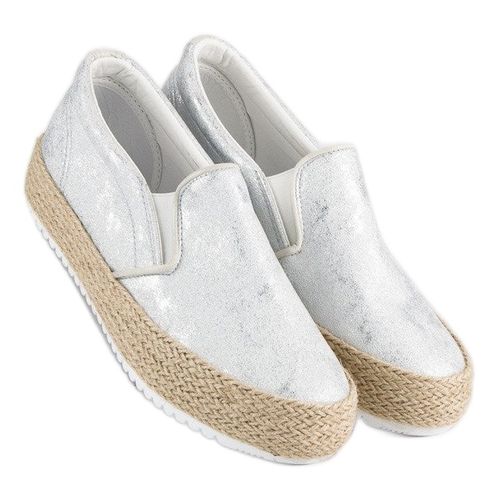 Srebrne Espadryle Na Platformie r.40 na Arena.pl