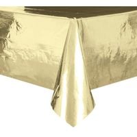 obrus foliowy złoty błyszczący 137 x 274 cm party