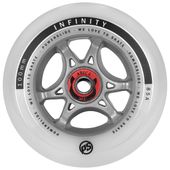 Zestaw 4 kółek Powerslide Infinity 100 Rtr + Łożyska Abec9/Spacer Silver Grey