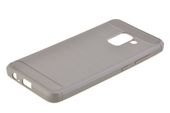 Wytrzymałe etui Back Case Carbon do SAMSUNG GALAXY A8 2018 A530 szary