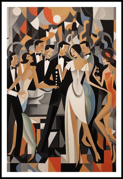 Plakat 61x91,5cm Bal w Art Deco zdjęcie 3