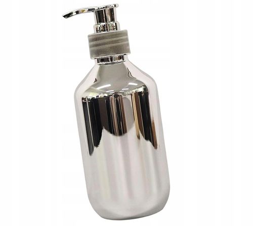 Dozownik Do Mydła Płyn Pojemnik Łazienkowy Srebrny na Arena.pl