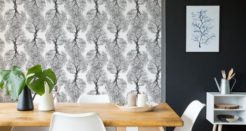 Tapeta Oryginalne Czarno - Białe Drzewa na Arena.pl