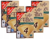 Filtry do kawy papierowe rozmiar 4 5x100szt Edeka DE do ekspresu ekspresów