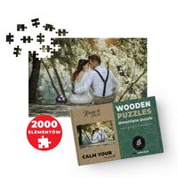 FOTO PUZZLE DREWNIANE z TWOJEGO ZDJĘCIA XXL 120cm x 85cm 2000 el.