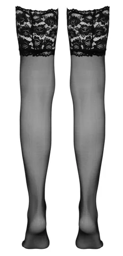 cottelli legwear pończochy czarny szeroki koronkowy top m/l na Arena.pl