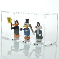 PUDEŁKO GABLOTKA NA TRZY FIGURKI LEGO CHRONI PRZED KURZEM I UV, MINIFIGURKI