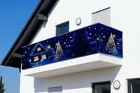 Osłona balkonowa Świąteczna dekoracja balkonu 0,1m2