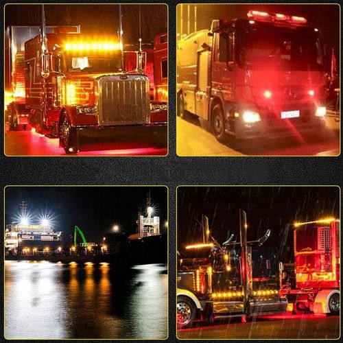 10x LAMPA OBRYSOWA OBRYSÓWKA DIODOWA LED POMARAŃCZOWA + ZESTAW ŚRUBEK na Arena.pl