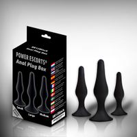 plug   anal plug box 3 pack black