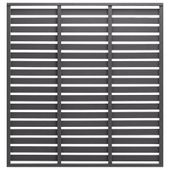 Panel ogrodzeniowy z WPC, 180x180 cm, szary