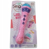 Mikrofon na baterie muzyka/dźwięk kolory 24cm