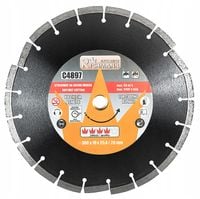 C4897 TARCZA DIAMENTOWA DO CIĘCIA ASFALTU DO CIĘĆ PROSTYCH 300MM RICHMANN