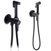 Bateria bidetowa podtynkowa - czarna