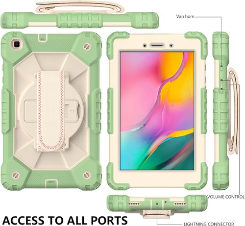 Etui do Samsung Galaxy Tab A 8,0" z Podstawką i Paskiem Zielone na Arena.pl