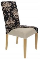 Pokrowiec Na Krzesło Czarny Wzory Elastyczny