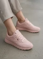 Różowe sneakersy casualowe na platformie Élise 39