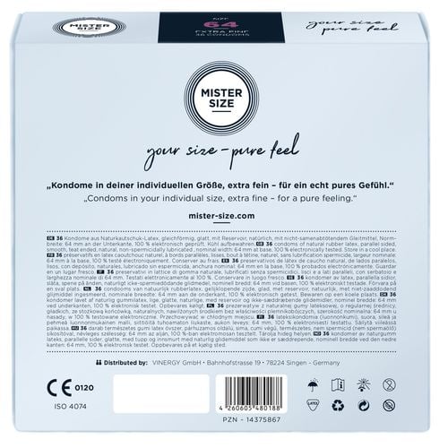 condoms 64 mm 36 pieces mister.size na Arena.pl