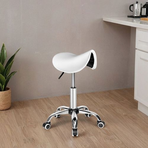 STOŁEK KOSMETYCZNY TABORET FRYZJERSKI NA KÓŁKACH REGULOWANY OBROTOWY na Arena.pl