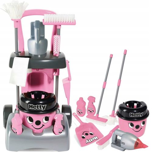 WÓZEK DO SPRZĄTANIA HETTY DLA DZIECI ZESTAW XXL ODKURZACZ MOP WIADRO CASDON na Arena.pl