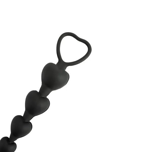 Anal Beads Black Heart zdjęcie 2
