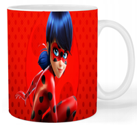 Kubek ceramiczny Biedronka i Czarny Kot - Miraculous