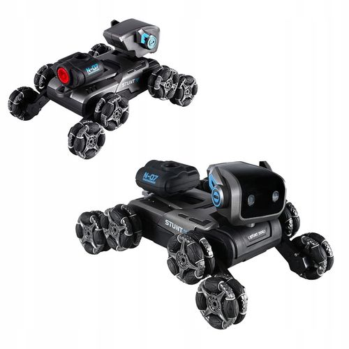 Zdalnie Sterowany Pies Robot 8 Kół Gesty Muzyka Para Wodna Obrót 360 LED na Arena.pl